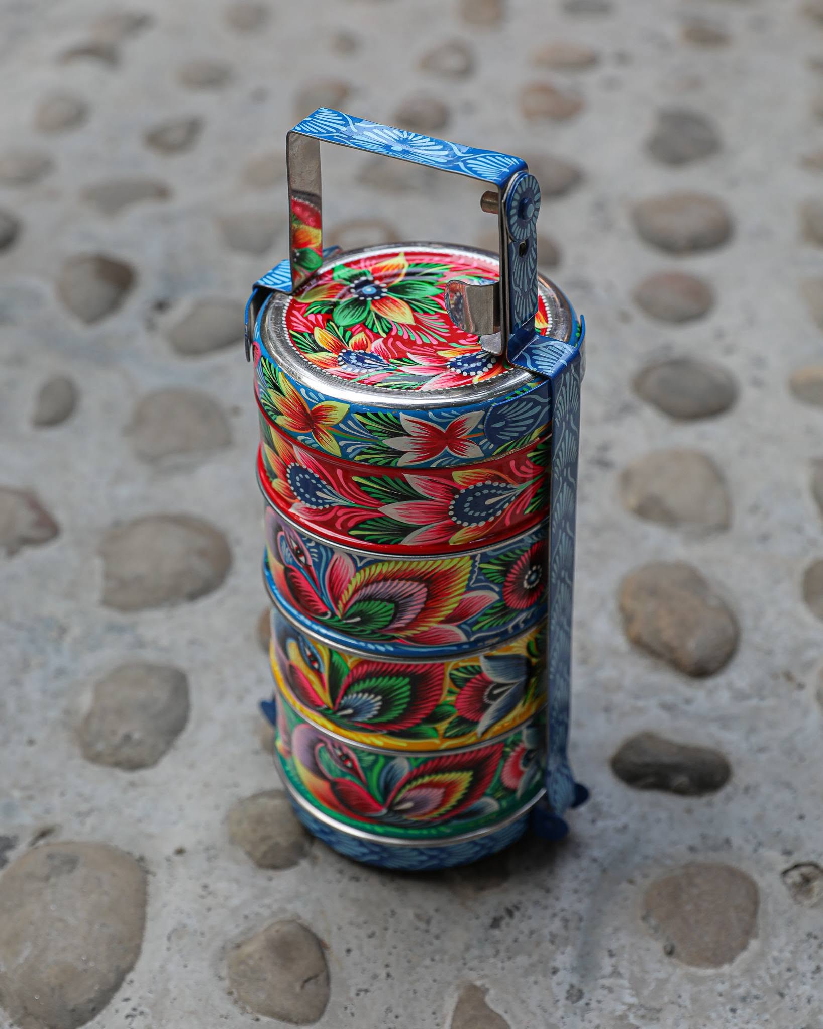 Painted Tiffin Box